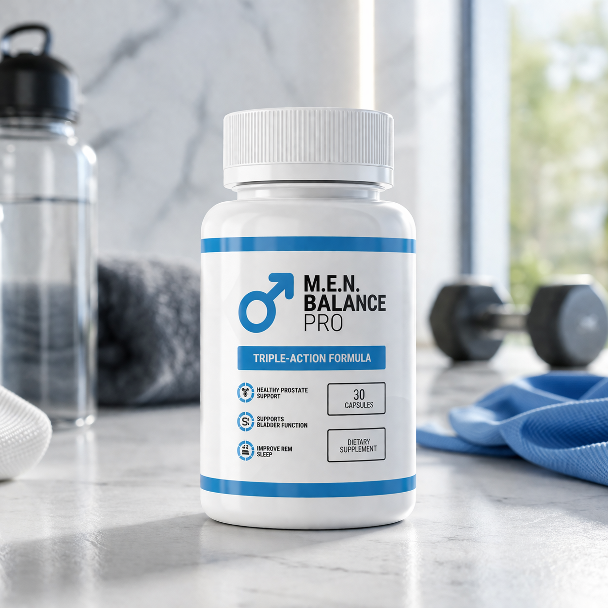 MEN Balance Pro supplement bottle